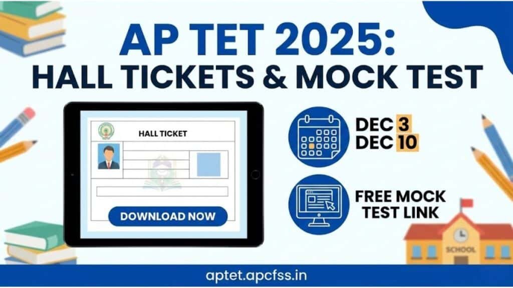 AP TET Hall Tickets 2025 Direct Download Link